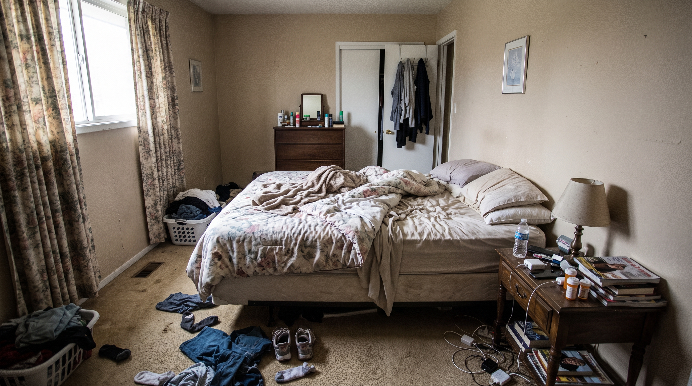 Bedroom before painting
